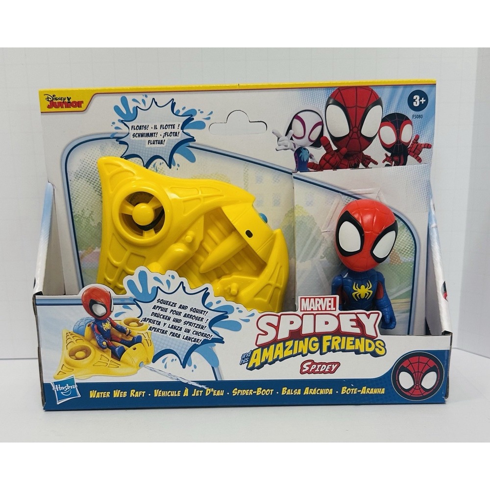 Hasbro Marvel Spidey and His Amazing Friends Water Web Raft Bath Toy F5080